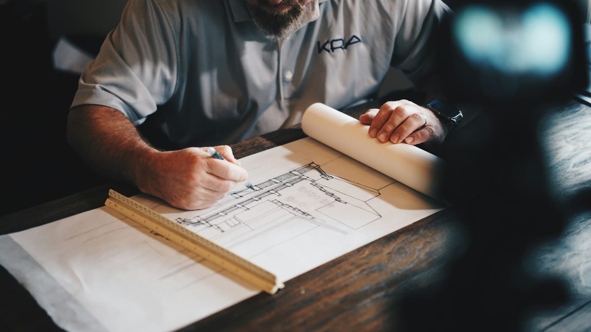 General contractor managing a construction project