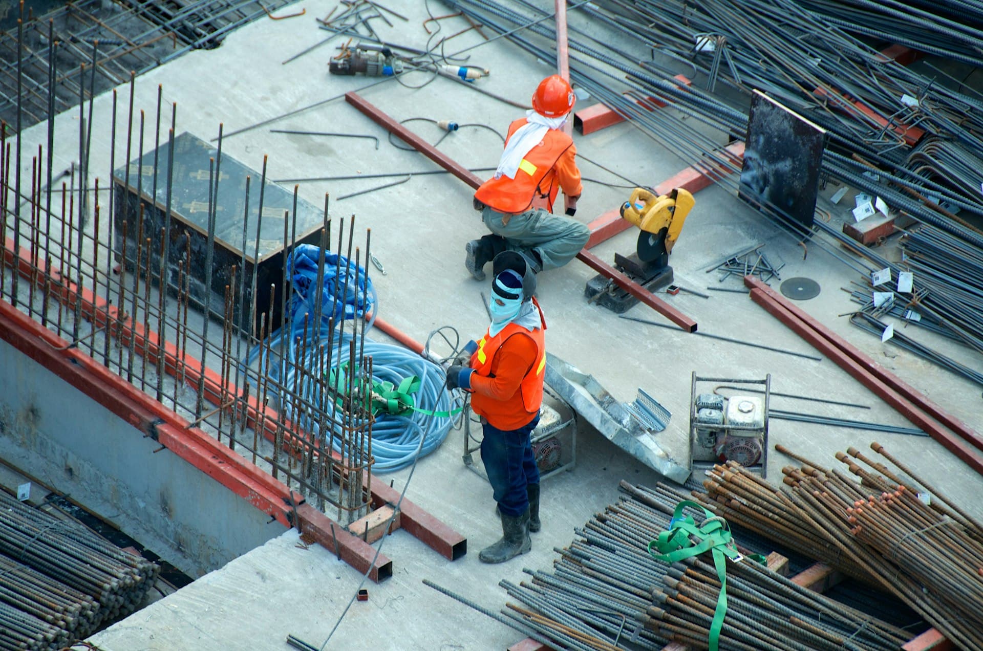 Construction professionals working on a Las Vegas project